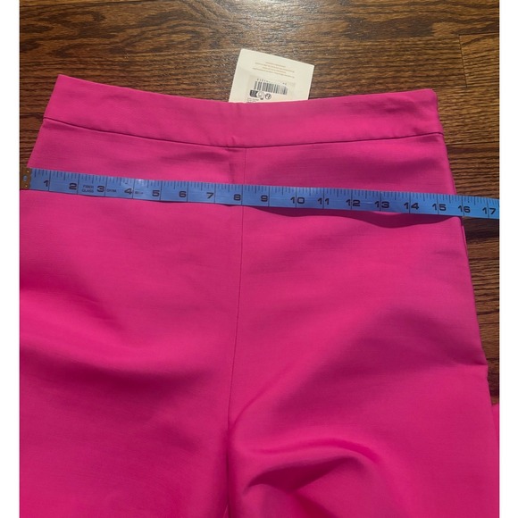 NEW Sezane | Editions Tymo Wide Leg Trousers in Hot Pink Wool Blend Sz 6/38 - Picture 6 of 11